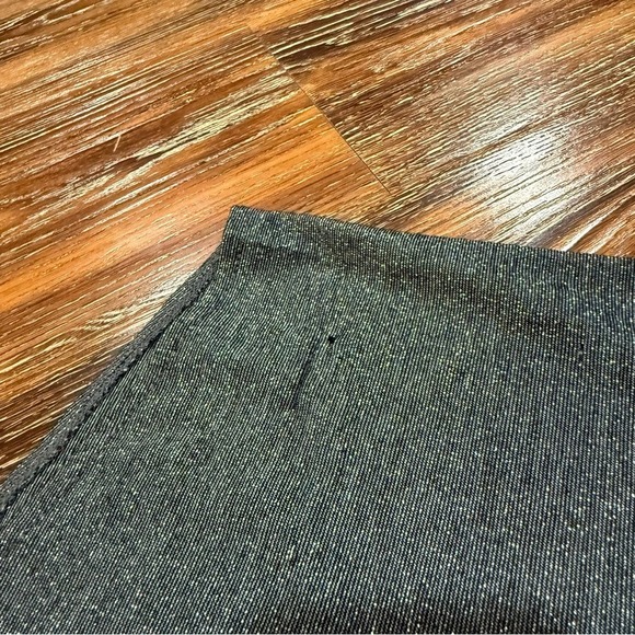 Alfani Dark Gray Sparkle Women's Blouse‎ Front Knot Tie Size S Small - Picture 7 of 7